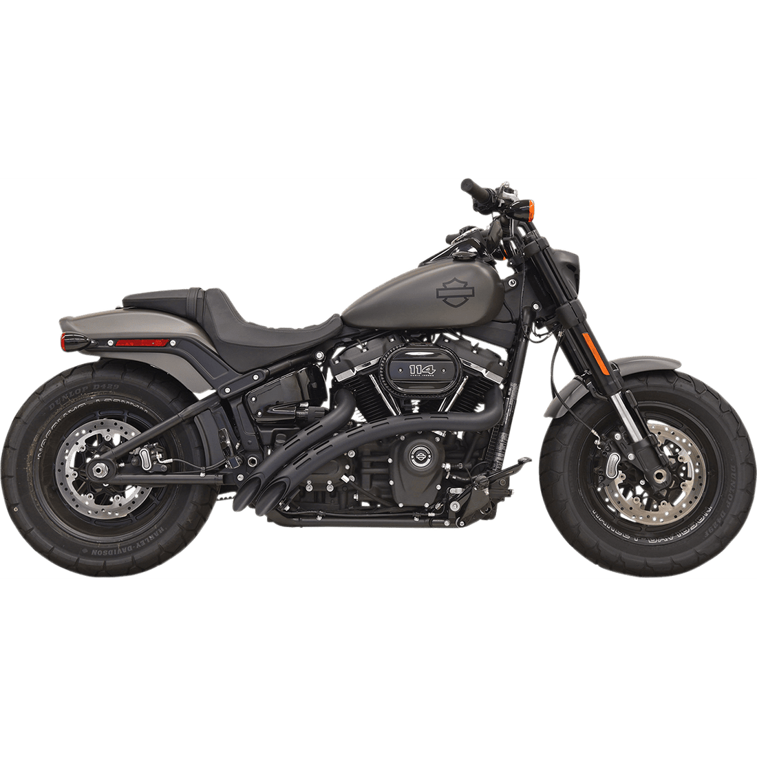 BASSANI XHAUST Sweeper Exhaust Black/Black 1S22FB