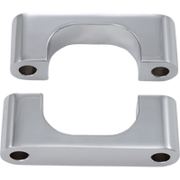 KLOCK WERKS Hugger Front Fender Mounting Blocks For 21" Wheels Chrome KWFS020106C