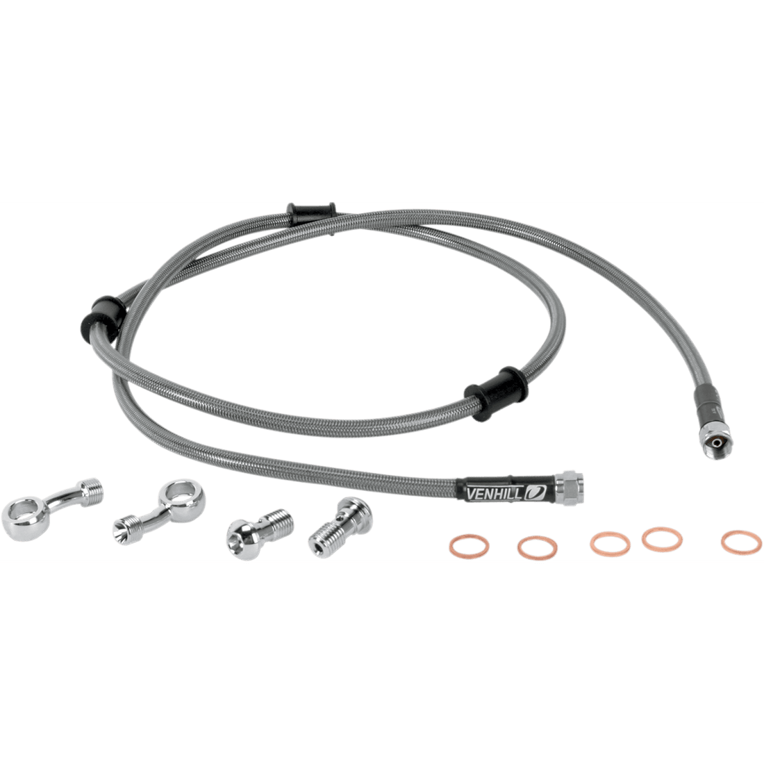 MOOSE RACING Brake Line Front Stainless Steel KLR 650