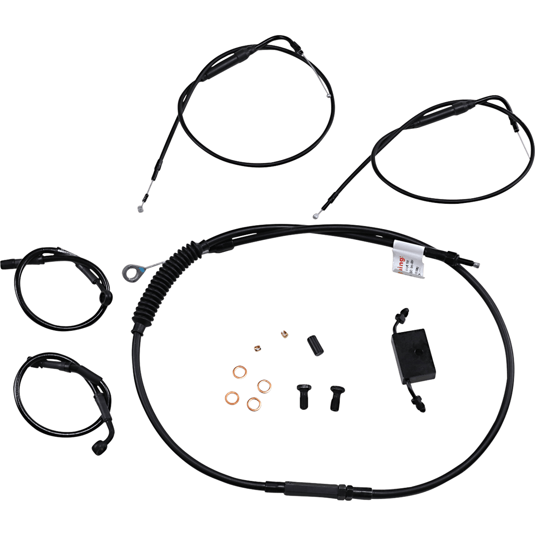 BURLY BRAND Handlebar Cable and Brake Line Kit Extended Sportsters Clubman Handlebars ABS B301270