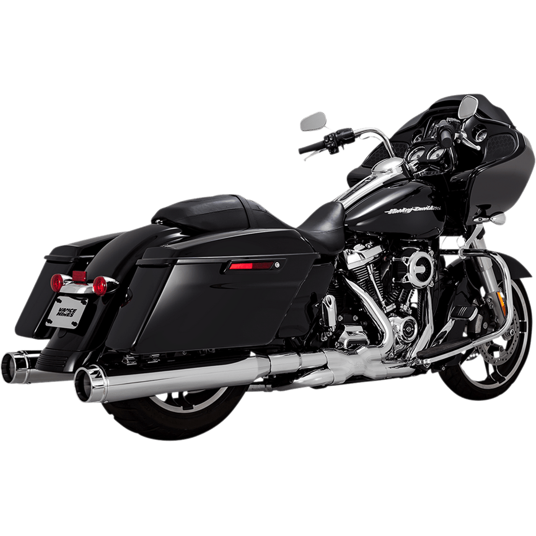 VANCE & HINES 4-1/2" Torquer Slip-On Mufflers Chrome 16674