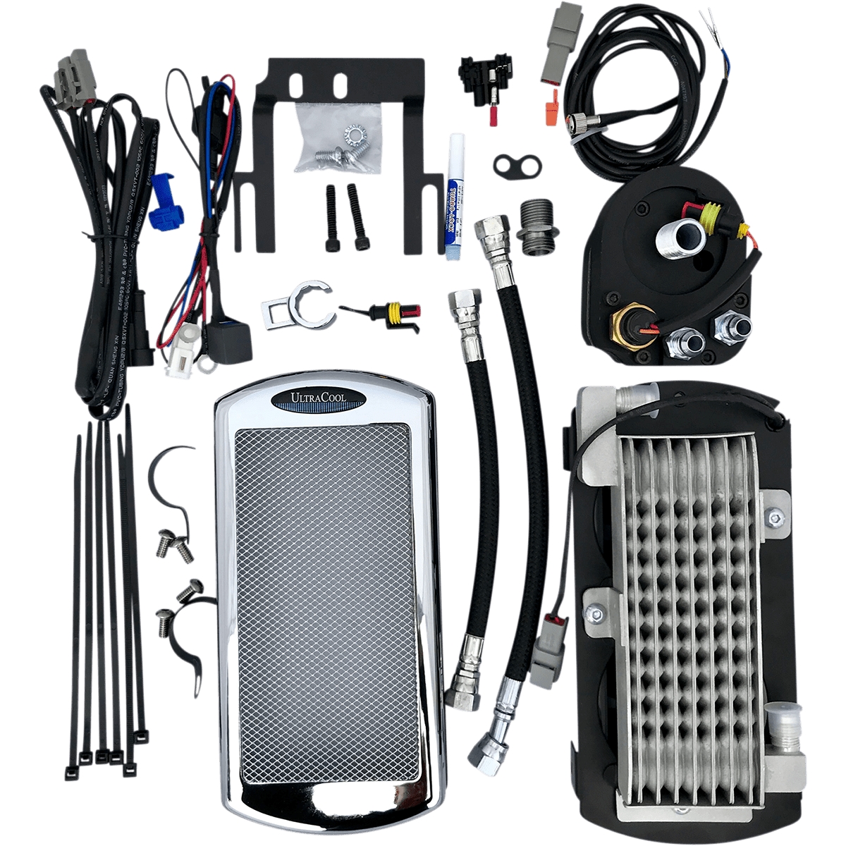 ULTRACOOL Oil Cooler Kit Chrome Softail ST1C