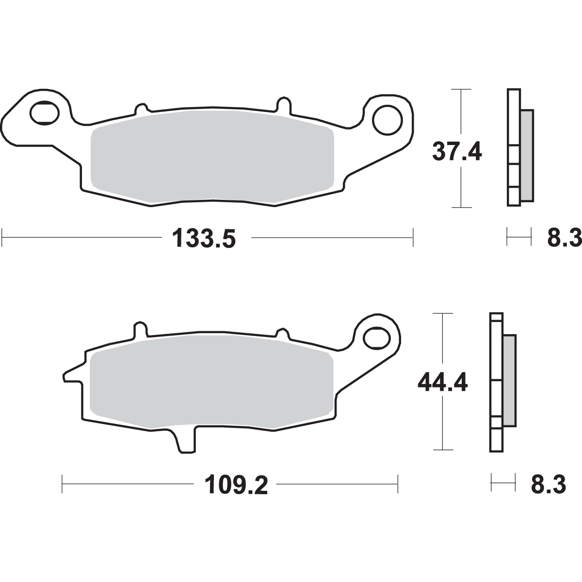 SBS HS Brake Pads V-Strom 704HS