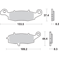 SBS LS Brake Pads Vulcan 704LS