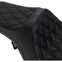 DRAG SPECIALTIES Predator III Seat Double Diamond Black Stitched FLHR/FLHX '99-'07