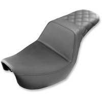 SADDLEMEN Step-Up Seat Rear Lattice Stitched Black Dyna 80604173