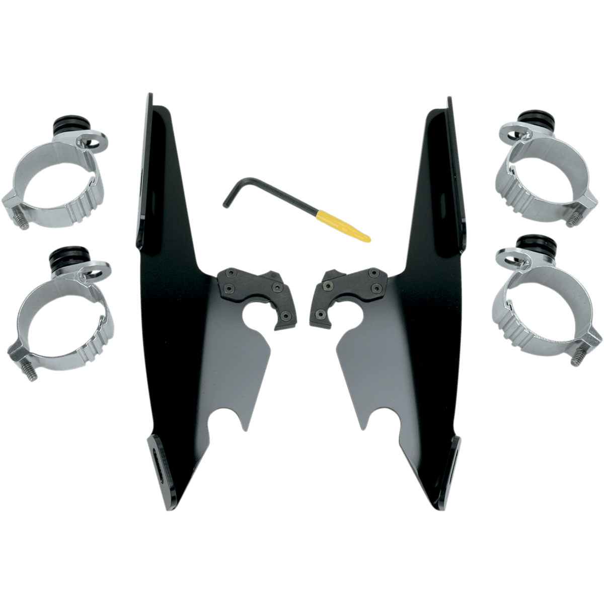 MEMPHIS SHADES Fats/Slim Trigger Lock Mounting Kit Black Dyna MEB8976