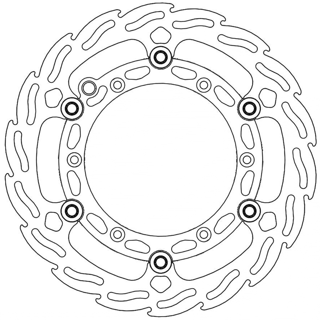 MOTO-MASTER Brake Rotor Front Flame 112145PU