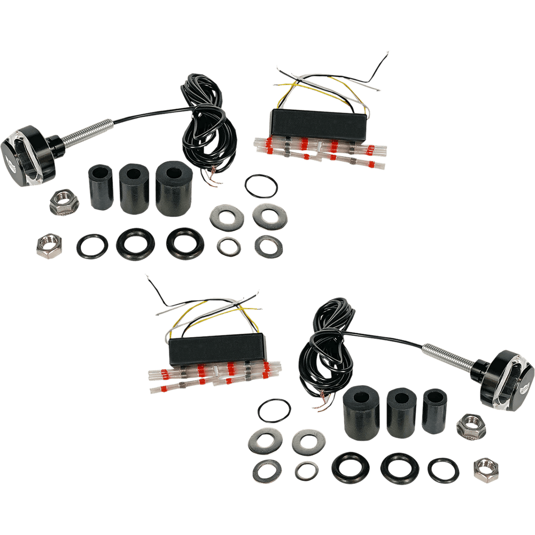 CUSTOM DYNAMICS Handlebar End Dual LED Lights Universal CDBARENDAWB