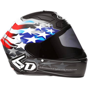 6D HELMETS ATS-1R Helmet Patriot Red/White/Blue Small 300695