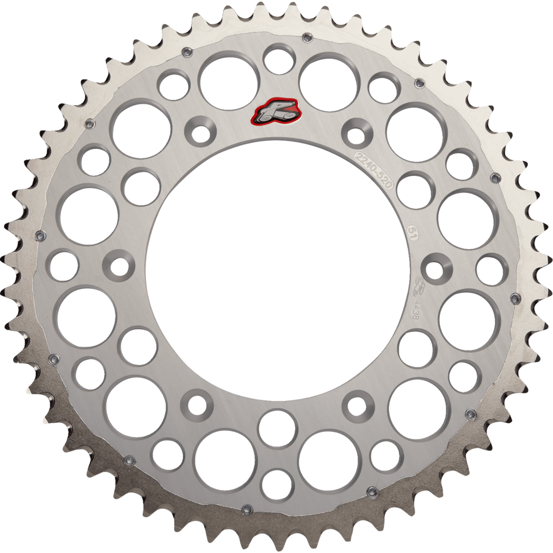 RENTHAL Twinring™ Rear Sprocket 51 Tooth Silver 224052051GPSI