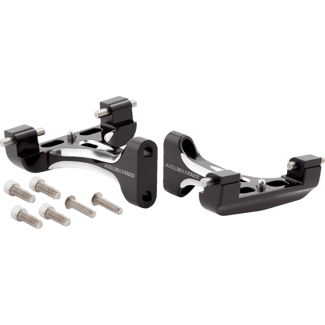 ARLEN NESS Forged Passenger Floorboard Mounts Black 410033