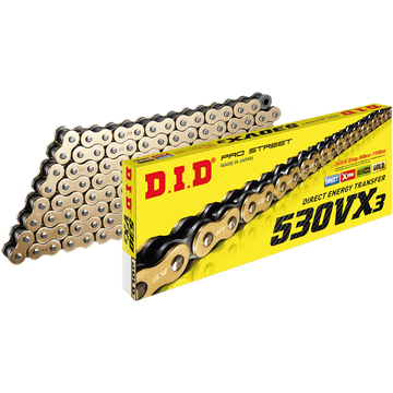 DID 530 VX3 Chain Gold 130 Links M530VX3G130ZB