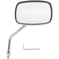 EMGO Mirror "Ride Free" Side View Rectangle M10 x 1.25 Gold/Chrome Left