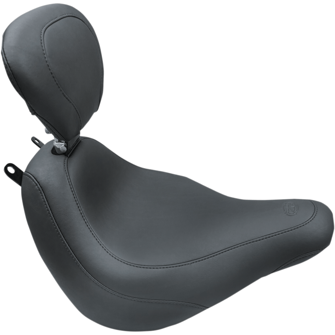 MUSTANG Seat Wide Tripper™ Solo with Backrest Smooth Black 79332