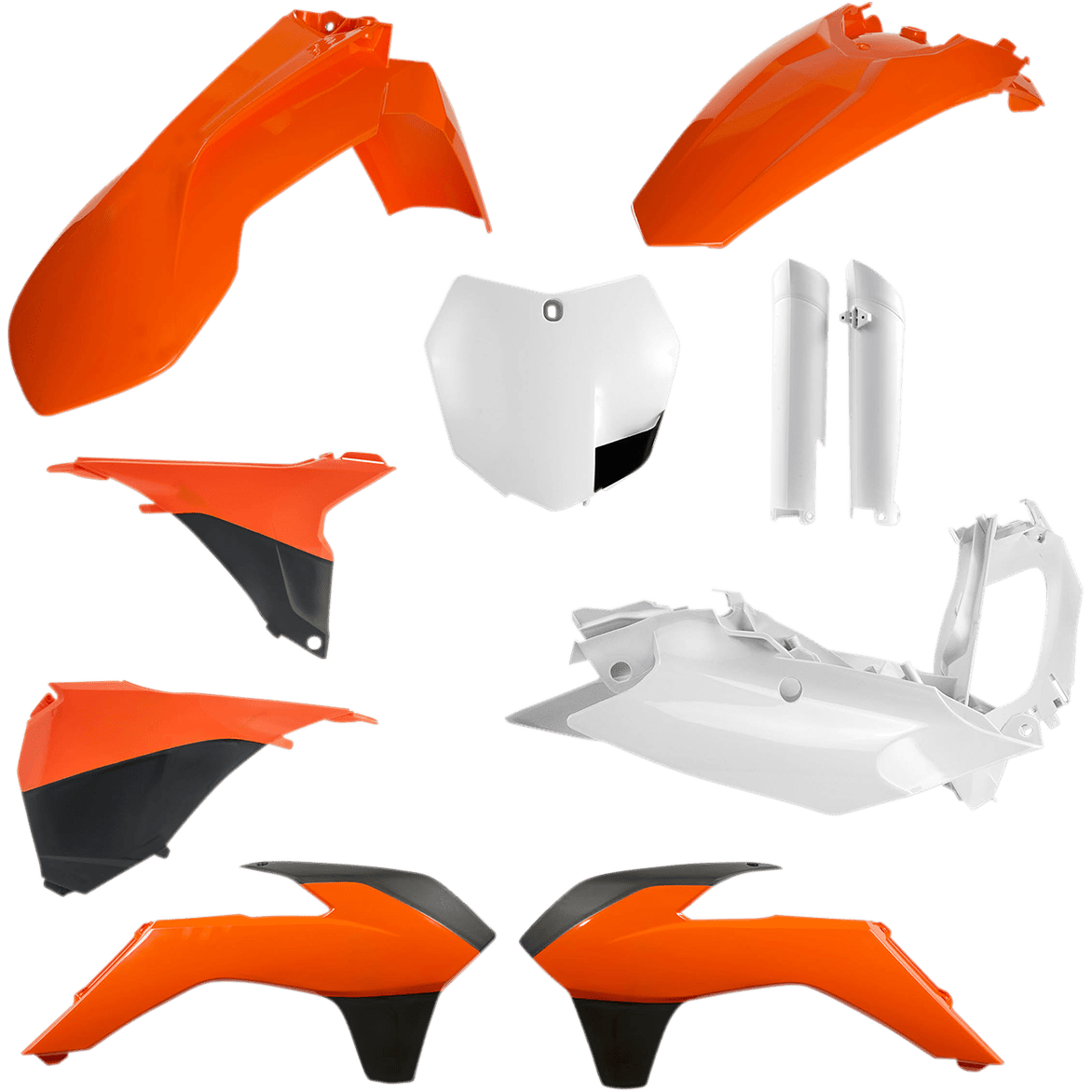 ACERBIS Full Replacement Body Kit OEM Orange/White/Black 2449585226