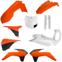 ACERBIS Full Replacement Body Kit OEM Orange/White/Black 2449585226