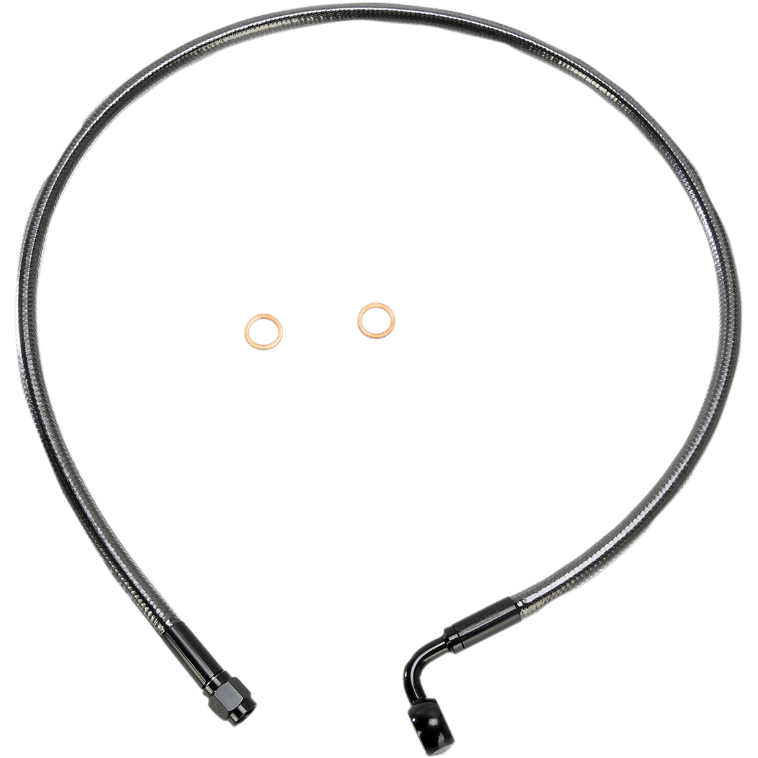 MAGNUM SHIELDING Brake Line 10 mm-90° 30" Black Pearl AS47230