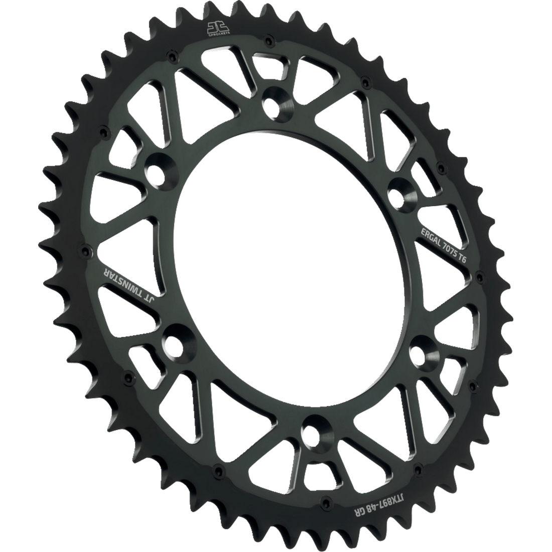 JT SPROCKETS Steel Rear Sprocket Graphite 48 Tooth