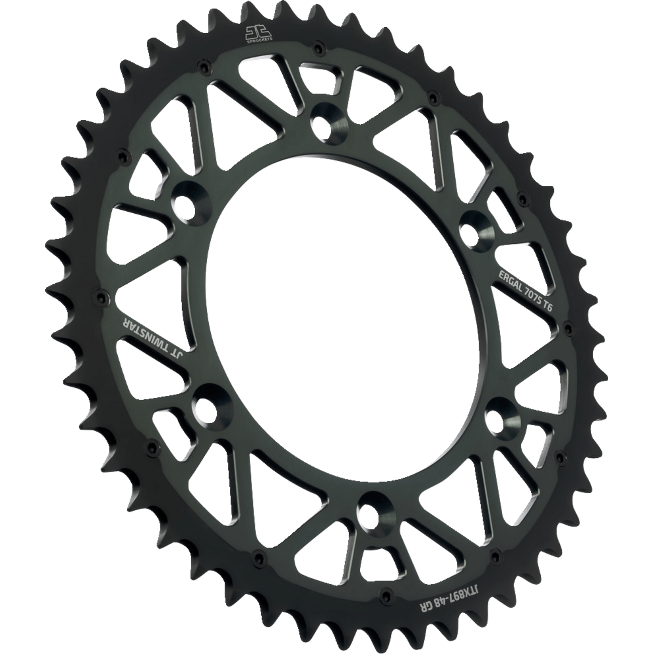 JT SPROCKETS Steel Rear Sprocket Graphite 48 Tooth