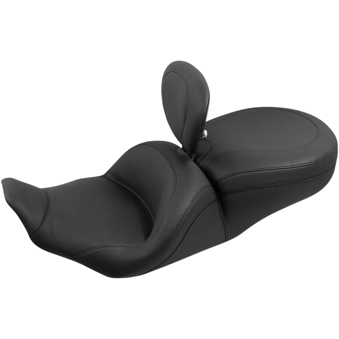 MUSTANG Lowdown Seat with Driver Backrest Plain FLHR '97-'07 79672