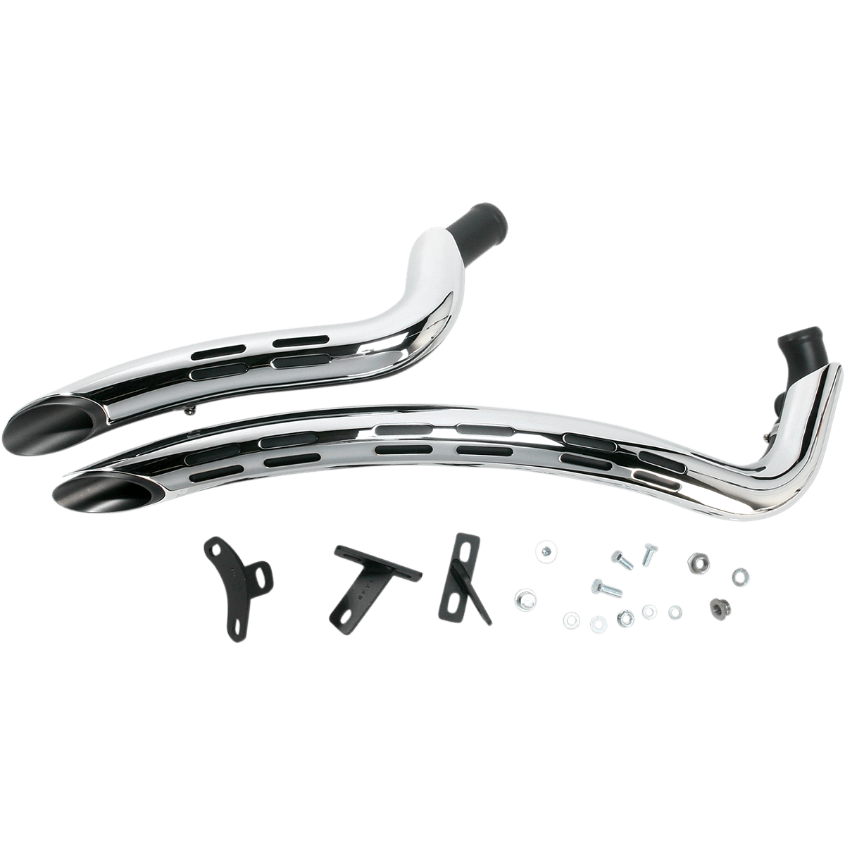 BASSANI XHAUST Sweeper Exhaust Black/Chrome 1SD2F