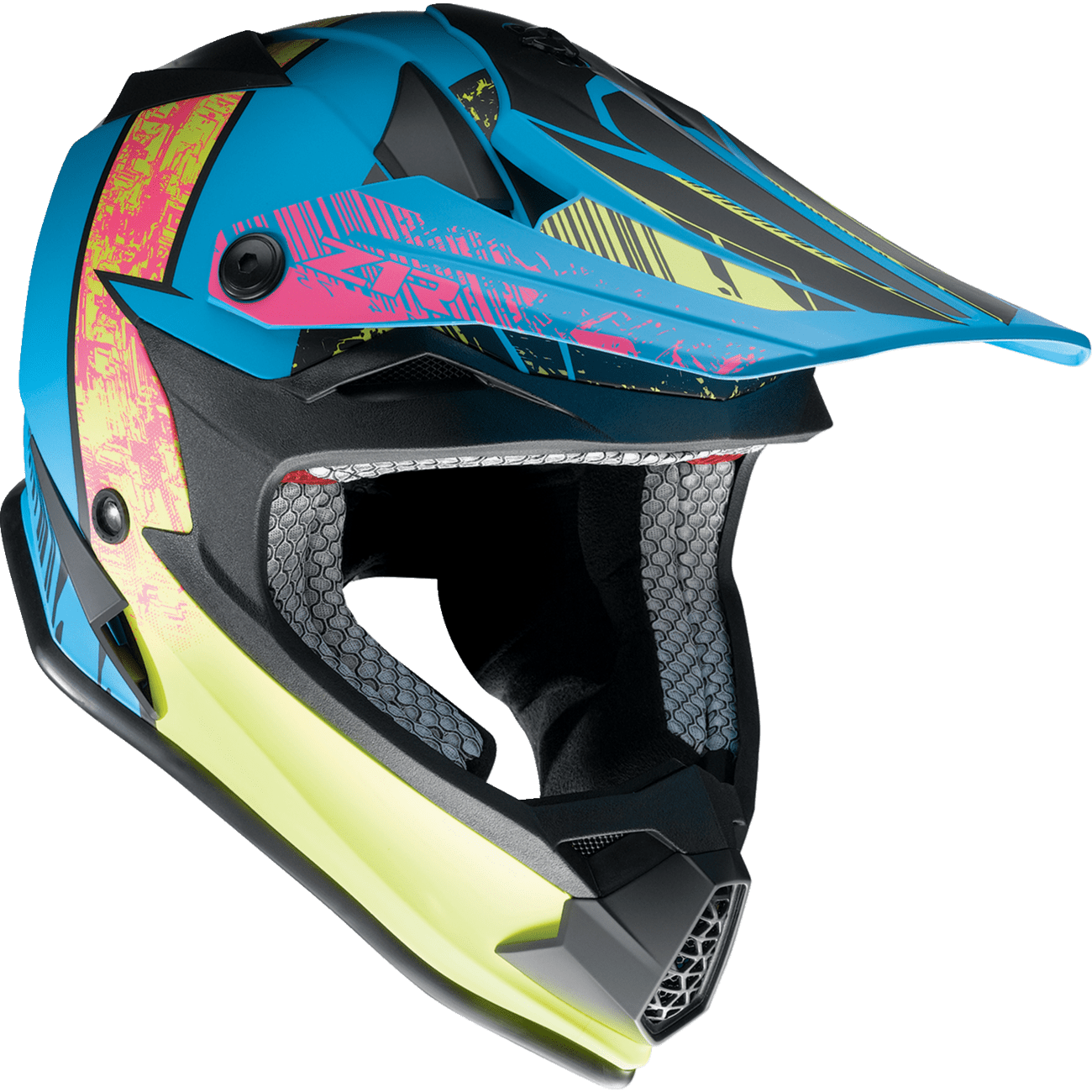 Z1R Youth F.I. Helmet Fractal MIPS® Matte Blue/Hi-Viz Small