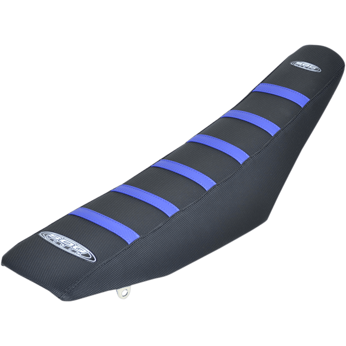 SDG 6-Ribbed Seat Cover Blue Ribs/Black Top/Black Sides