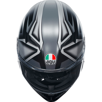 AGV K3 Helmet Compound Matte Black/Gray Large 2118381004008L