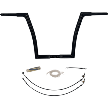 FAT BAGGERS INC. Handlebar Kit Flat Top 14" Black 709314B