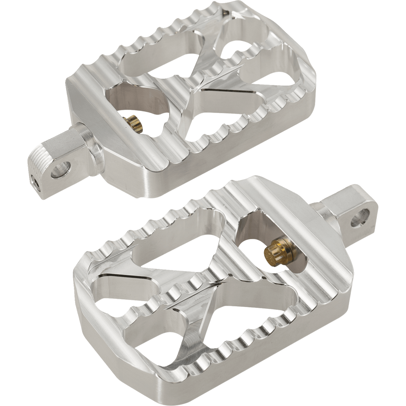 JOKER MACHINE Bear Claw Footpegs Silver Harley-Davidson 086461