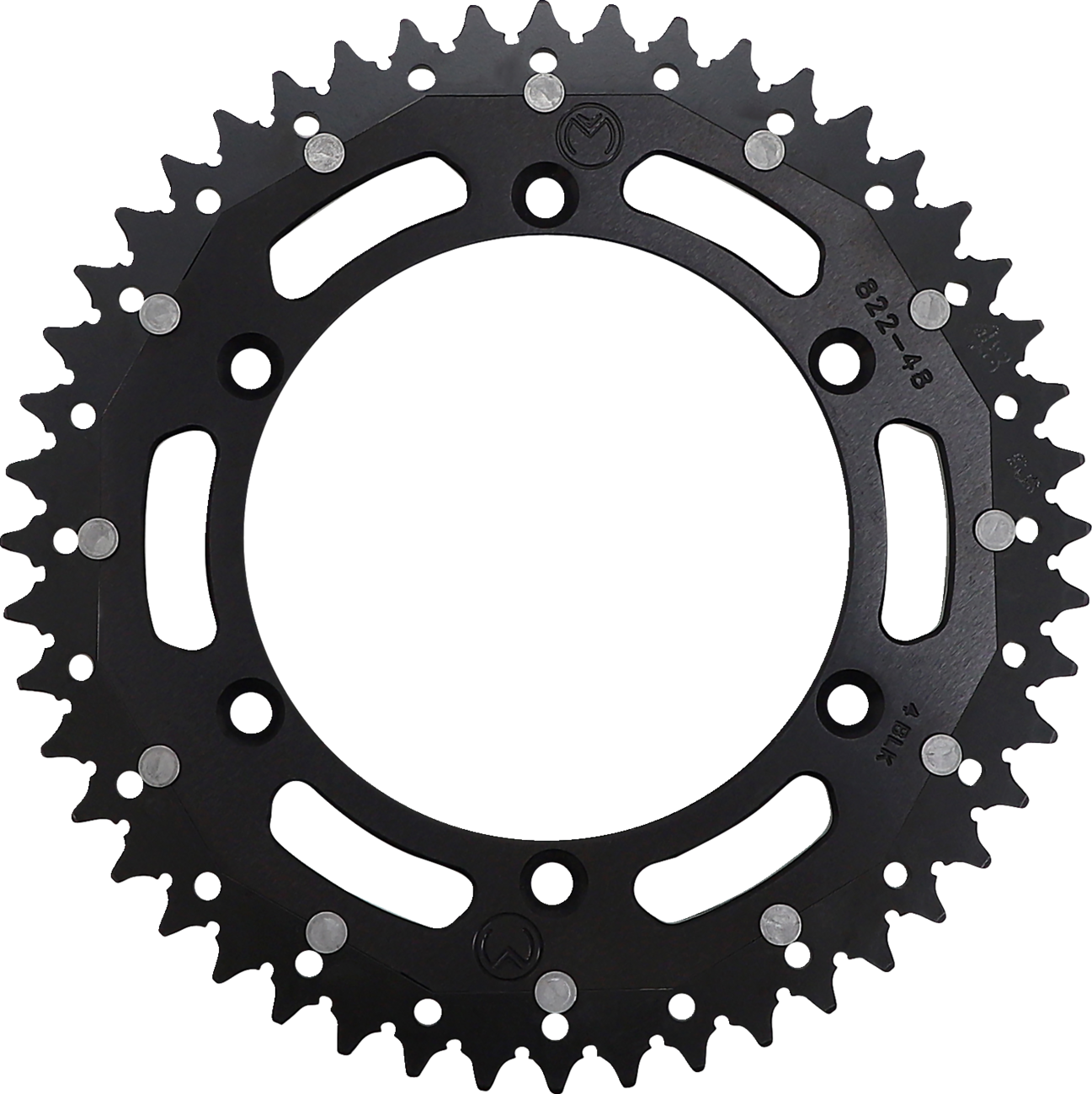 MOOSE RACING Dual Sprocket Black 48 Tooth