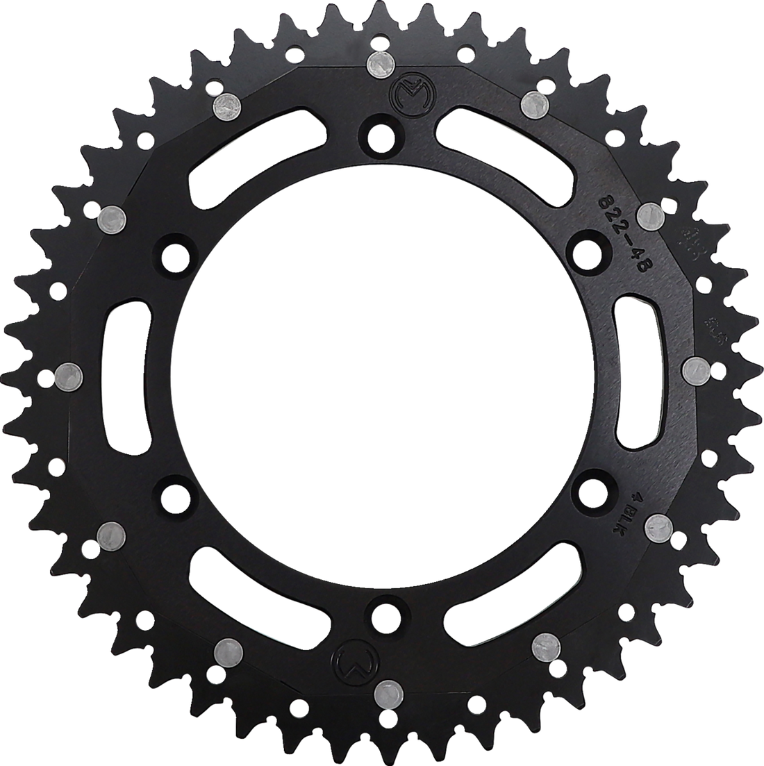 MOOSE RACING Dual Sprocket Black 48 Tooth