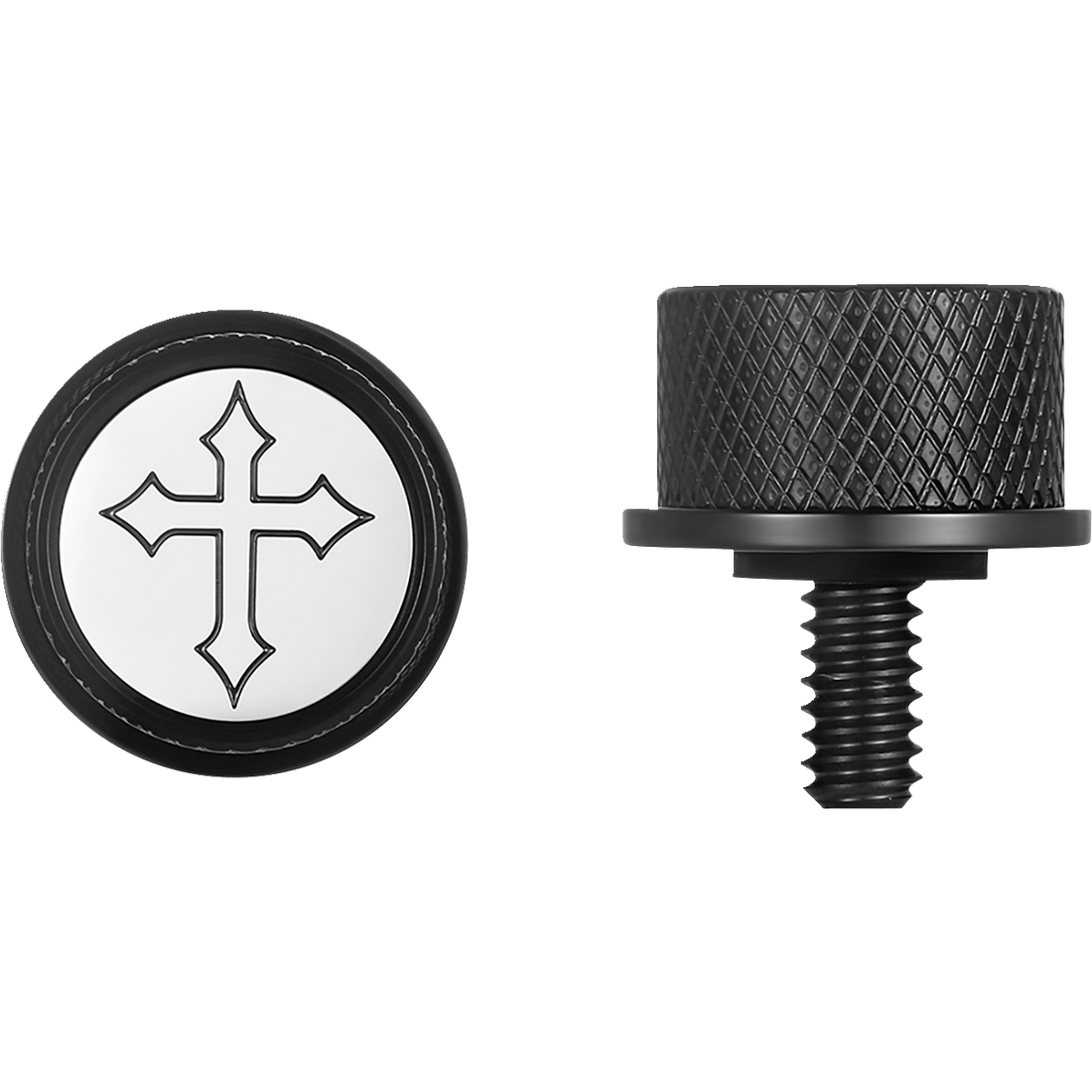 FIGURATI DESIGNS Seat Mounting Knob Black Cross