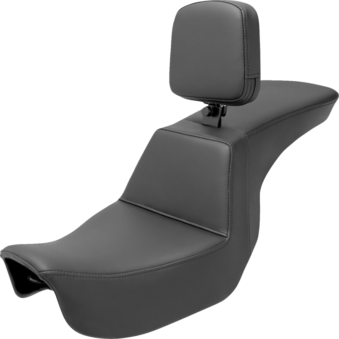 SADDLEMEN Tour Step-Up Seat Rider Backrest Plain Dyna '06-'17 80604194BR