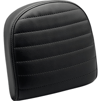 LE PERA Sissy Bar Pad Small Pleated Dull Black LSBP03PTDULL