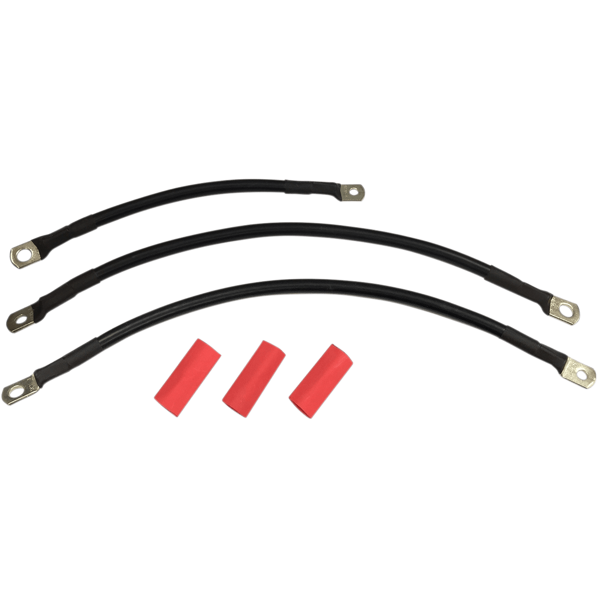 DRAG SPECIALTIES Black Battery Cable Set '94-'09 Dyna