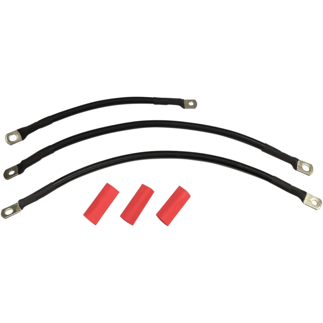 DRAG SPECIALTIES Black Battery Cable Set '94-'09 Dyna