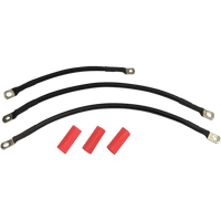 DRAG SPECIALTIES Black Battery Cable Set '94-'09 Dyna