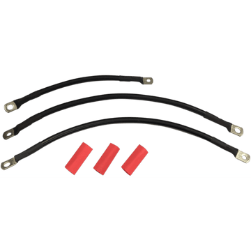 DRAG SPECIALTIES Black Battery Cable Set '94-'09 Dyna