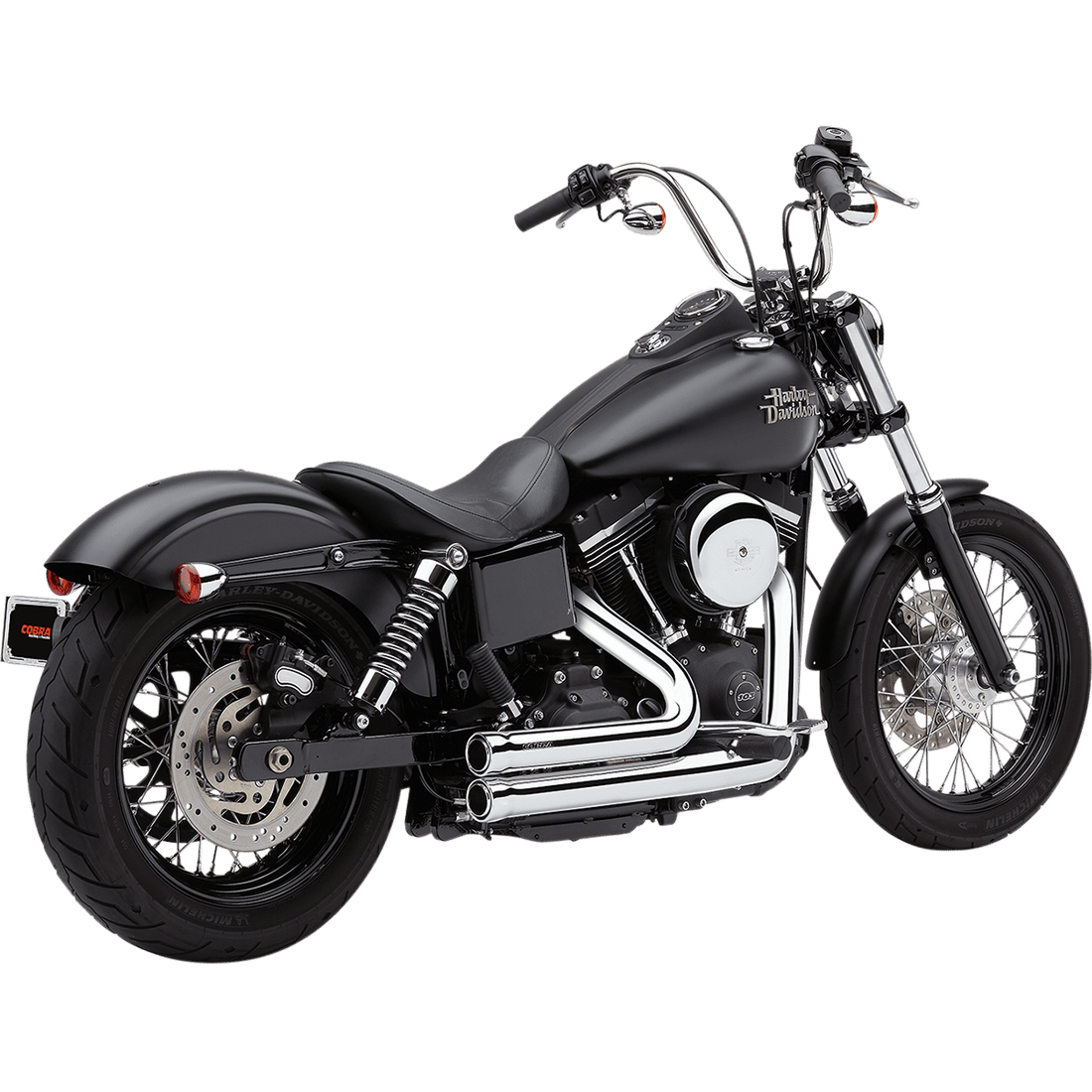 COBRA 909 Exhaust Chrome '06-'11 Dyna 6709