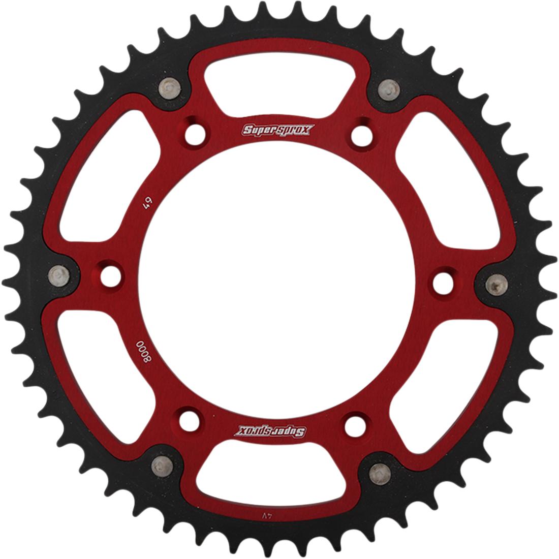 SUPERSPROX Stealth Rear Sprocket 49 Tooth Red Beta RST800049RED