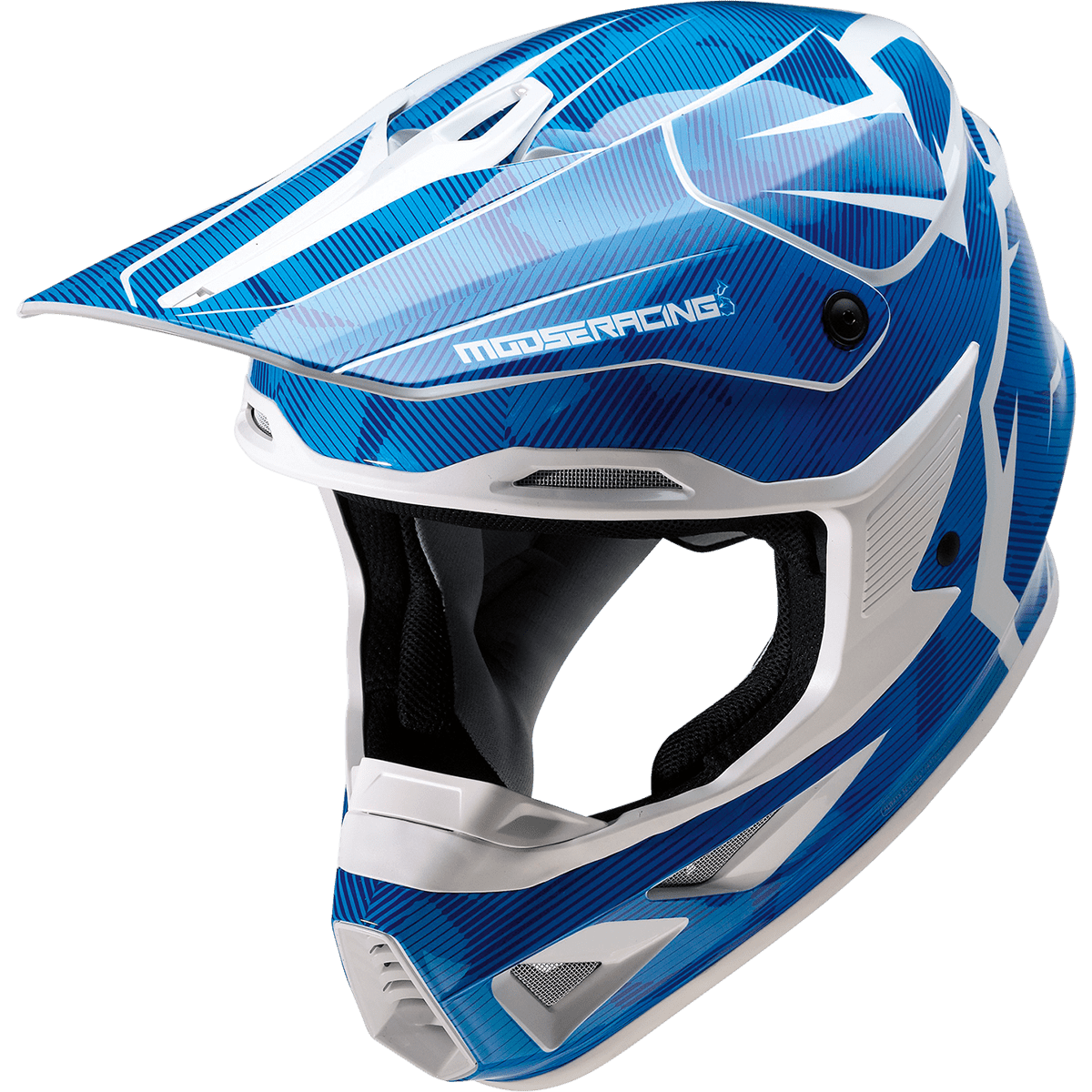 MOOSE RACING F.I. Helmet Agroid Camo MIPS® Blue/White XS 01107766