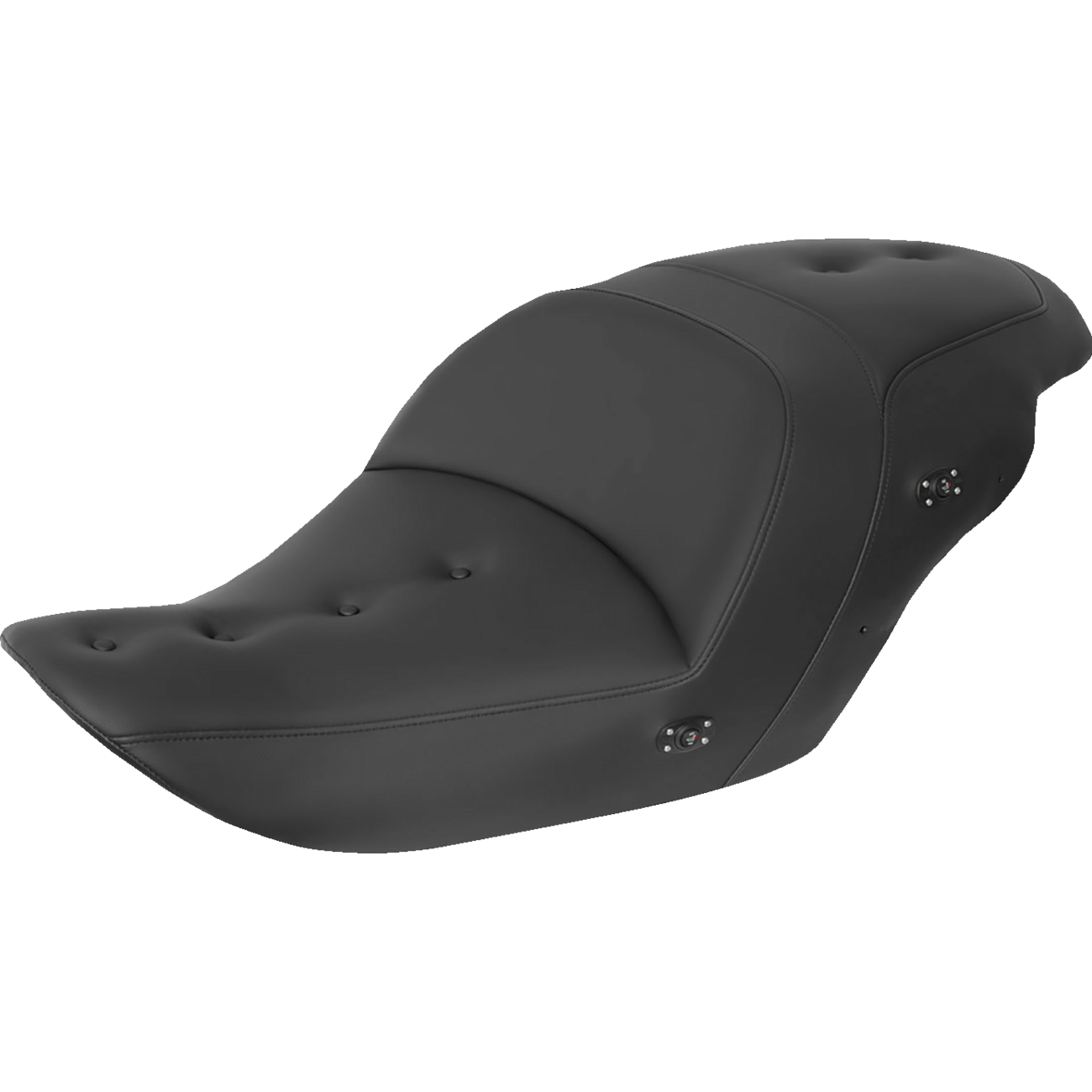 SADDLEMEN Heated Roadsofa™ Pillow Top Seat Without Backrest Black H2320181HCT