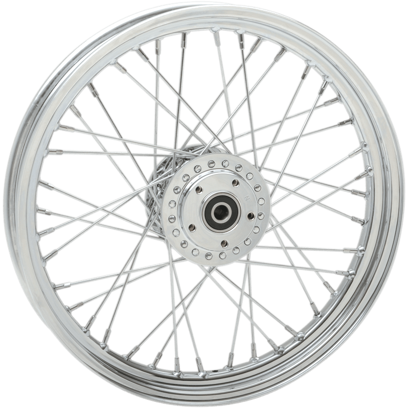 DRAG SPECIALTIES Wheel Laced 40 Spoke Front Chrome 19x2.5