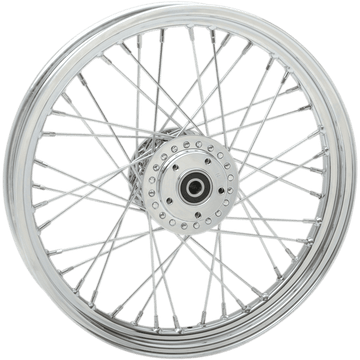 DRAG SPECIALTIES Wheel Laced 40 Spoke Front Chrome 19x2.5