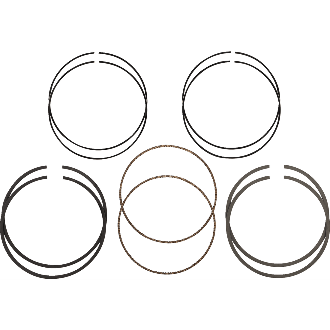 HASTINGS Piston Rings 107" Motor 3.937" +.005" M8