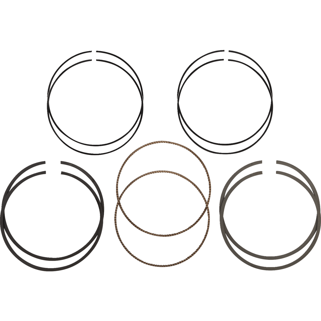 HASTINGS Piston Rings 107" Motor 3.937" +.005" M8