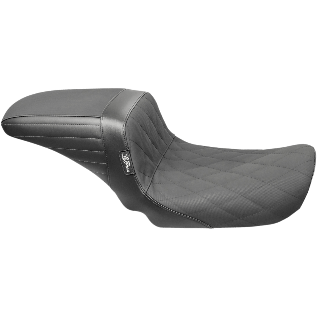 LE PERA Kickflip Daddy Long Legs Seat Diamond w/ Gripp Tape Black FX '06-'17 LK591DLDMGP