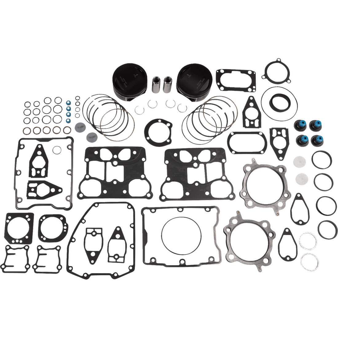 WISECO Piston Kit with Gaskets Standard Twin Cam 88"/96"/103" Bored to 1746 cc (106 Cubic Inch)